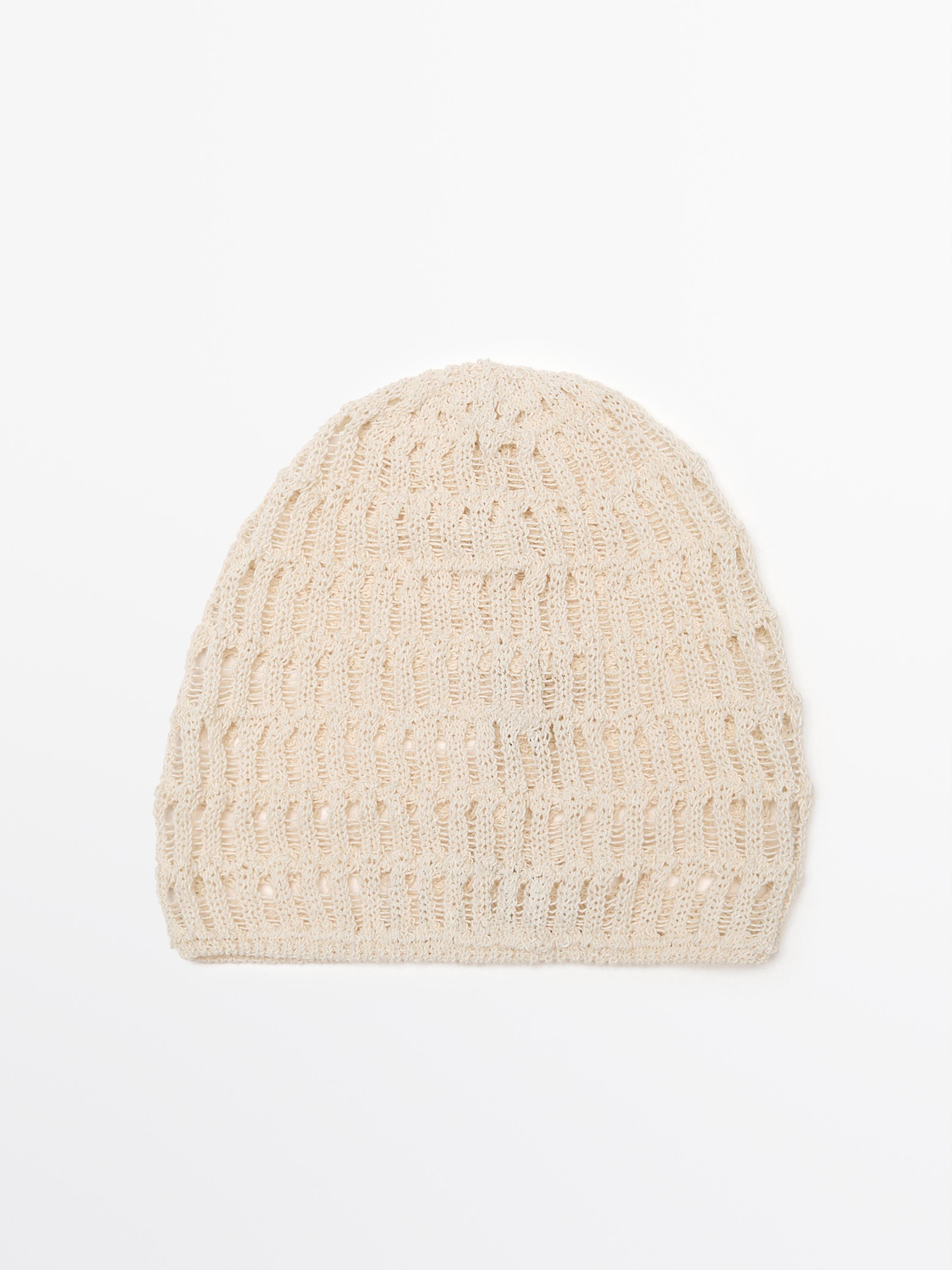 Openwork crochet hat